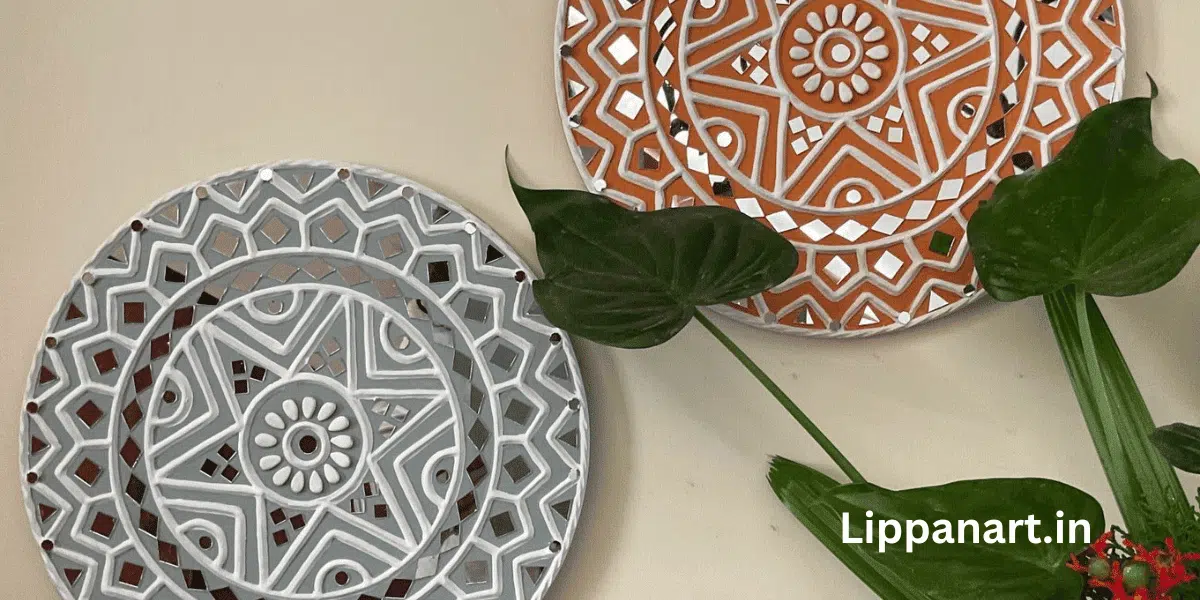 Lippan Art Material DIY Kit, A Kit With Lippan Mirror MDF Coasters